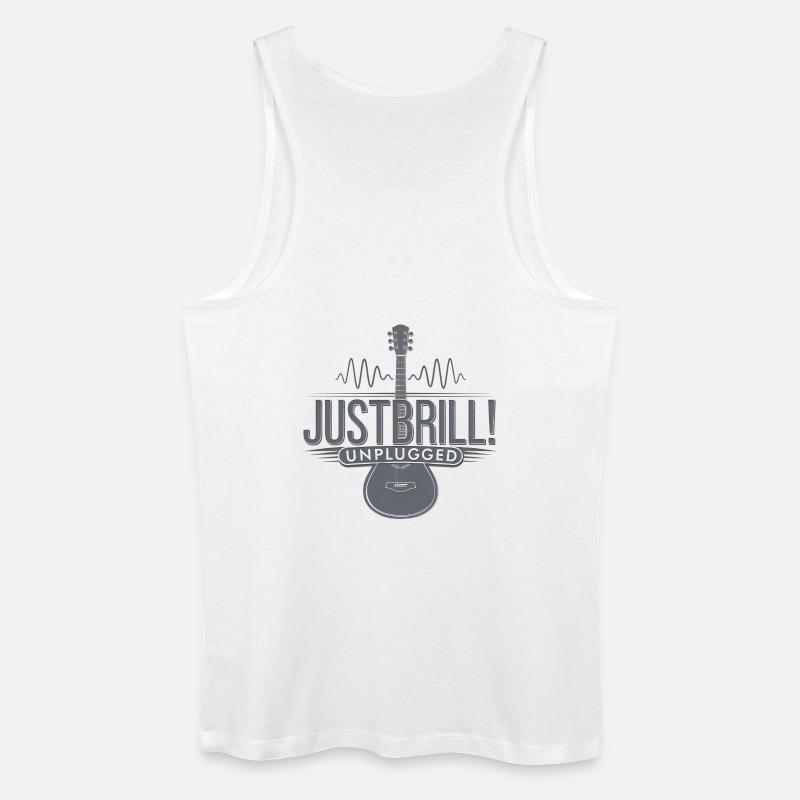 JustBrill!-unplugged - Männer Bio Tank Top - Weiß