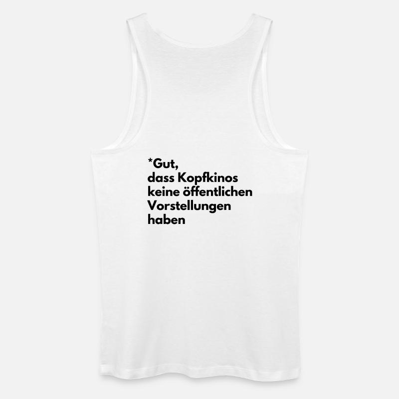 Kopfkinos - Männer Bio Tank Top - Weiß