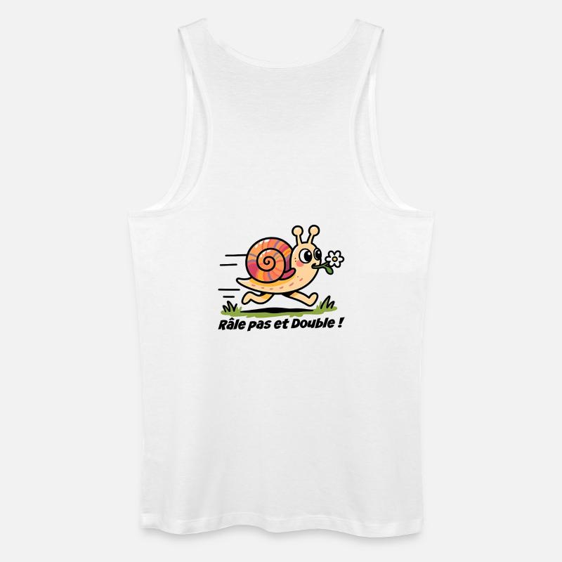 Autoaufkleber, Wohnwagen Rail Step und Double - Männer Bio Tank Top - Weiß