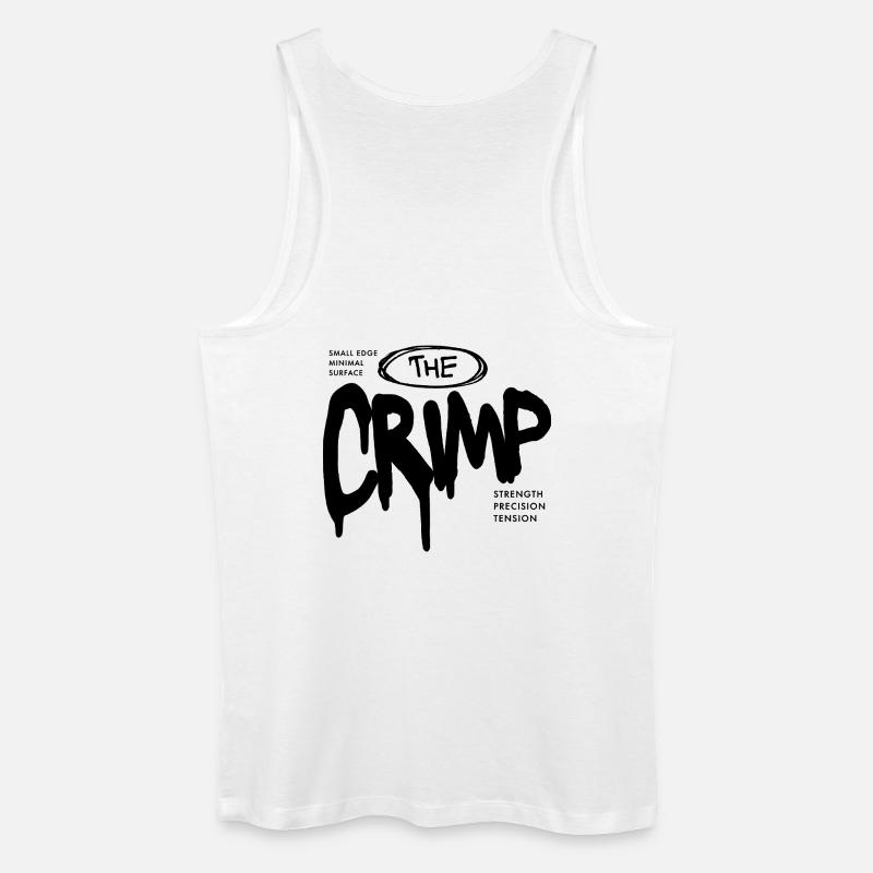 Small Climbing hält den Crimp-Boulder-Slang - Männer Bio Tank Top - Weiß