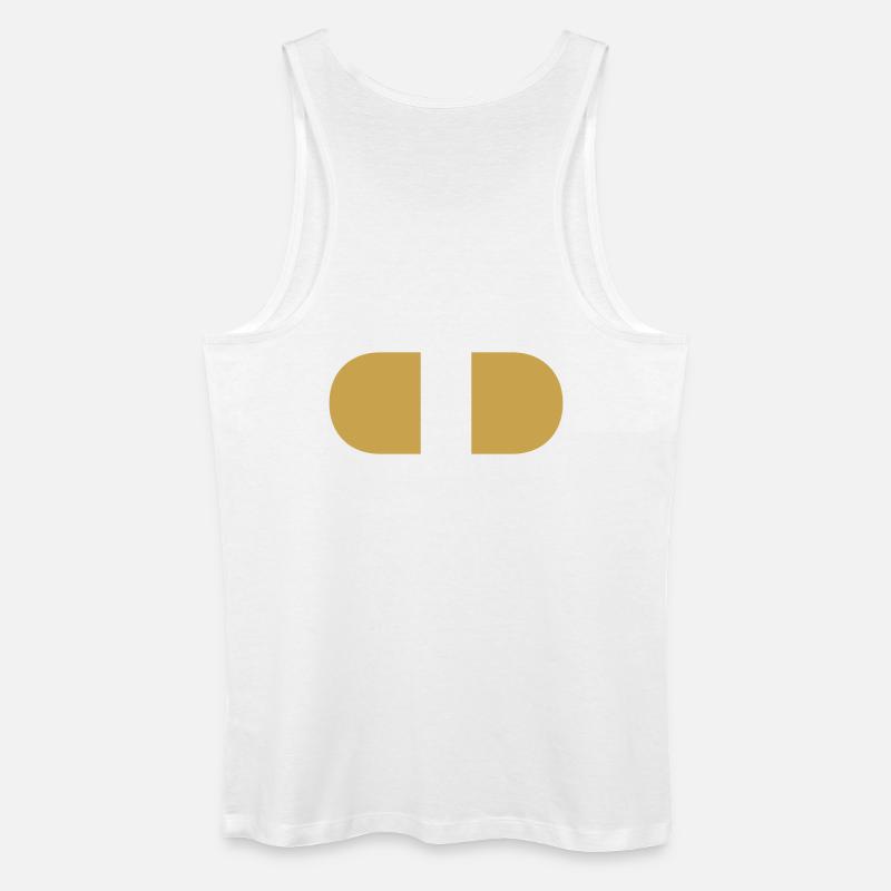 controller-split-gold - Männer Bio Tank Top - Weiß