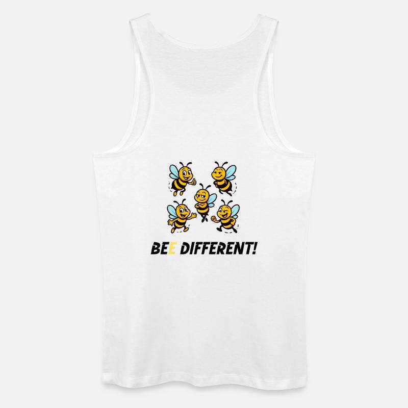 BEE DIFFERENT! - Männer Bio Tank Top - Weiß