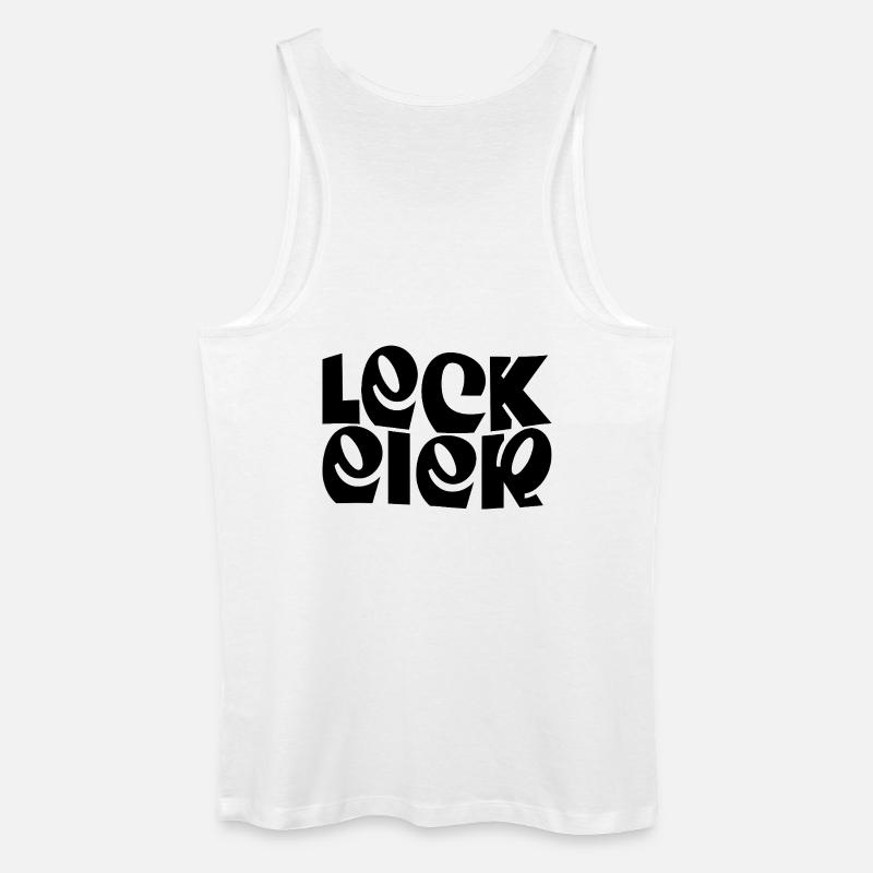 Leck-Eier - Männer Bio Tank Top - Weiß