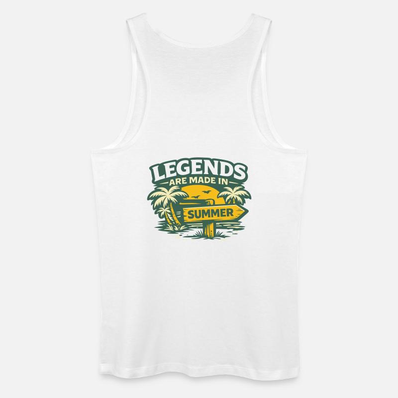 Legenden im Sommer - Männer Bio Tank Top - Weiß