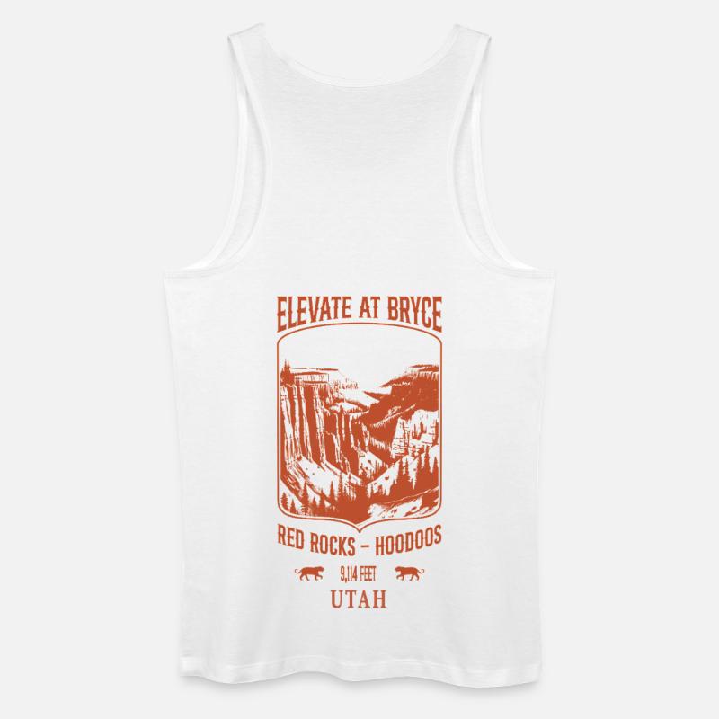 Elevate bei Bryce - Sand - Männer Bio Tank Top - Weiß