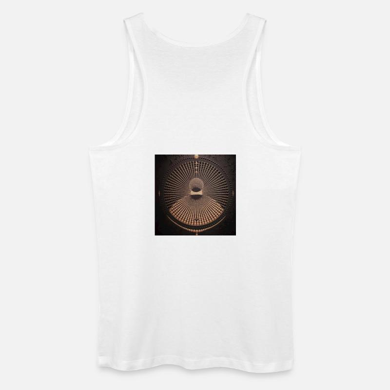 Das Mandala des Perlenrings - Männer Bio Tank Top - Weiß