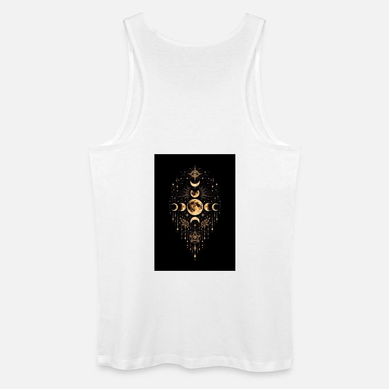 Full Moon Portal - Cosmic Alignment - Männer Bio Tank Top - Weiß