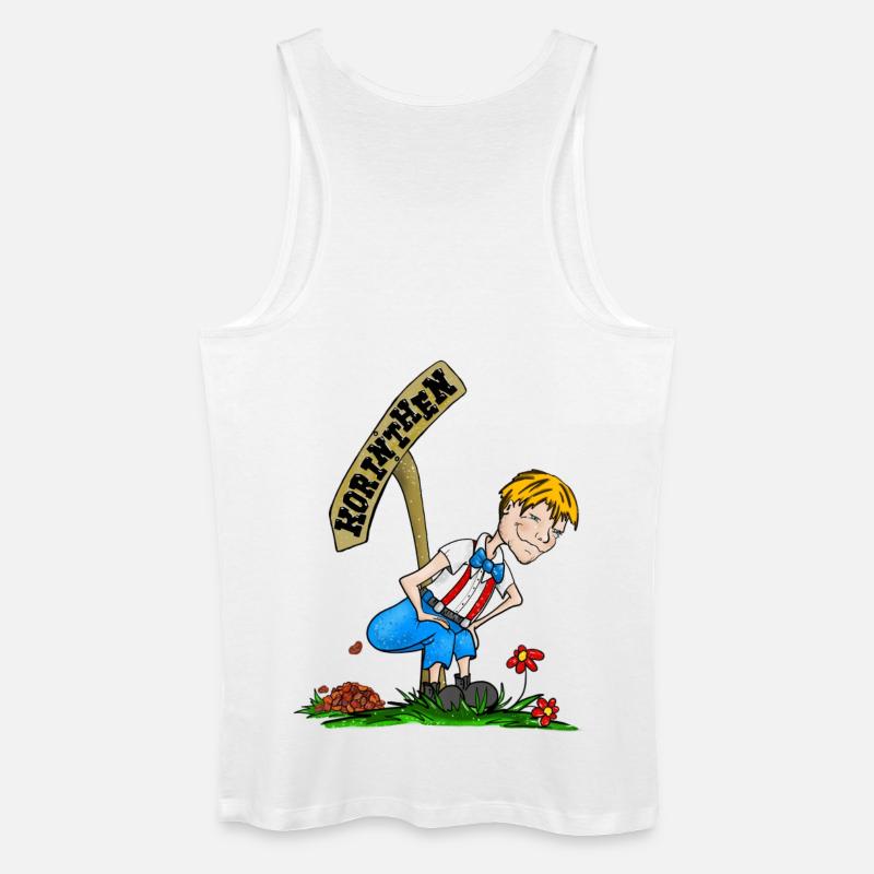 Korinthenkacker blond - Männer Bio Tank Top - Weiß