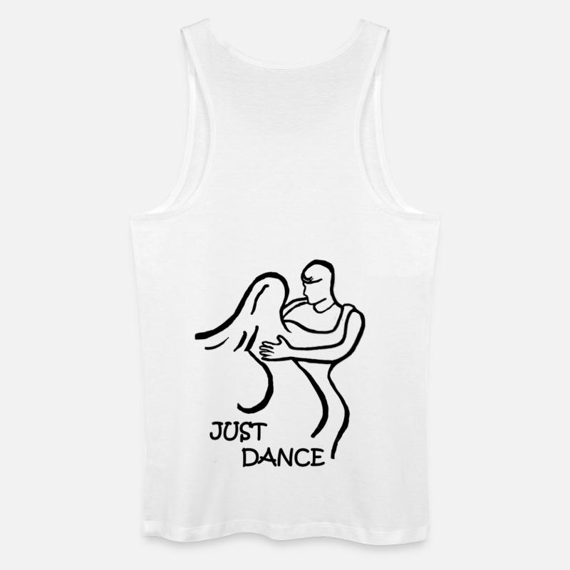 ZOUK-TANZ-GESCHENK JUST DANCE - Männer Bio Tank Top - Weiß
