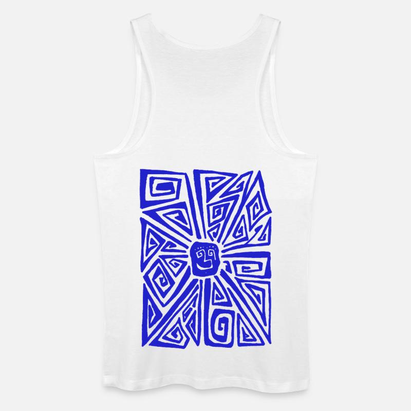 FREMDE SONNE - Männer Bio Tank Top - Weiß