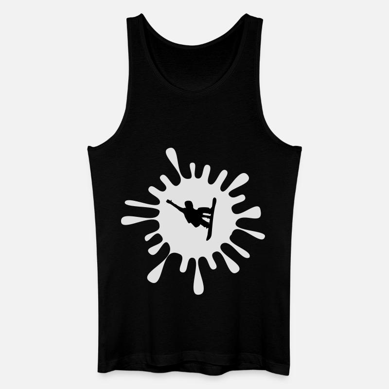 Snowboarder - Männer Bio Tank Top - Schwarz