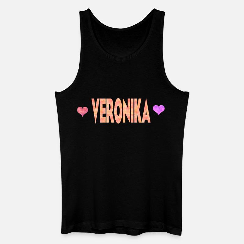 Veronika - Männer Bio Tank Top - Schwarz