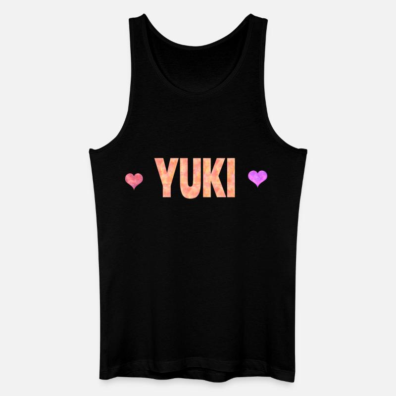 Yuki - Männer Bio Tank Top - Schwarz