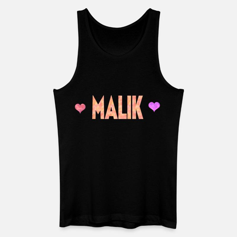 Malik - Männer Bio Tank Top - Schwarz
