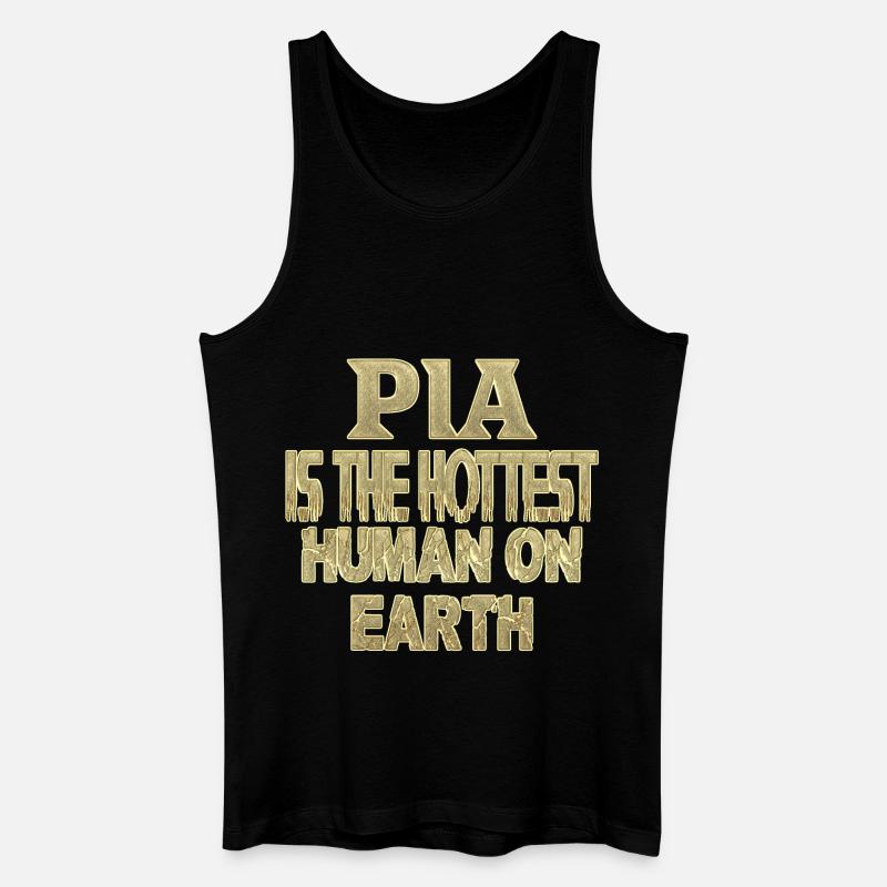Pia - Männer Bio Tank Top - Schwarz
