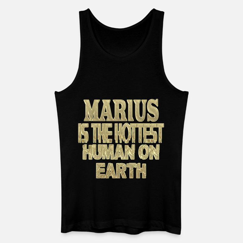 Marius - Männer Bio Tank Top - Schwarz