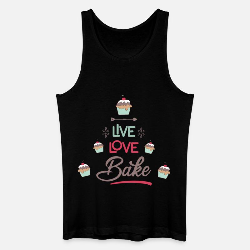 backen - Männer Bio Tank Top - Schwarz