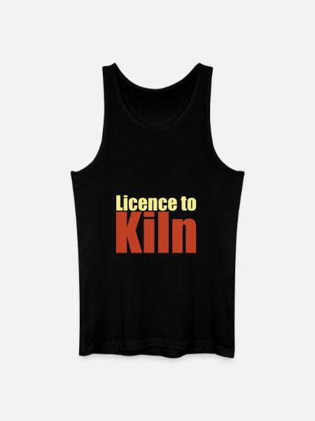 Pottery Licence to Kiln - Men’s Organic Tank Top - black