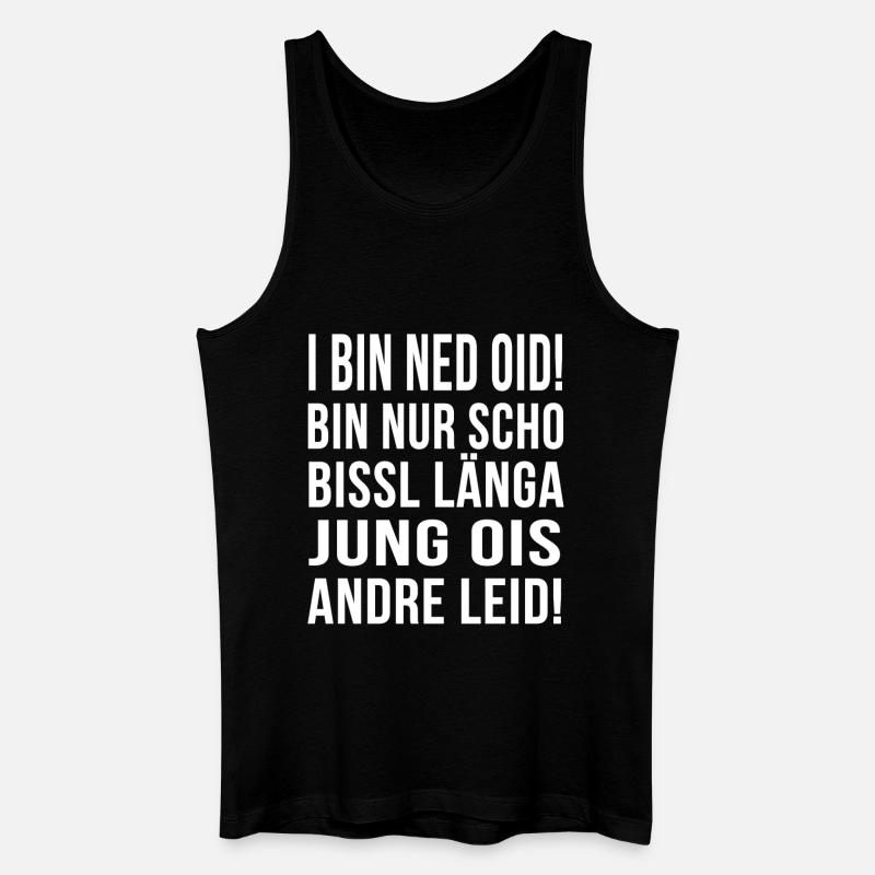 I BIN NED OID! - Männer Bio Tank Top - Schwarz