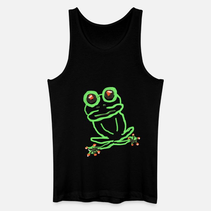 Frosch - Männer Bio Tank Top - Schwarz