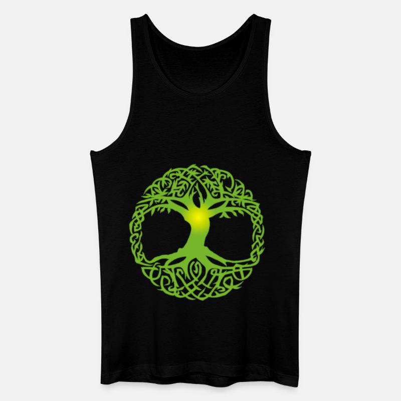 Keltischer Baum - Männer Bio Tank Top - Schwarz