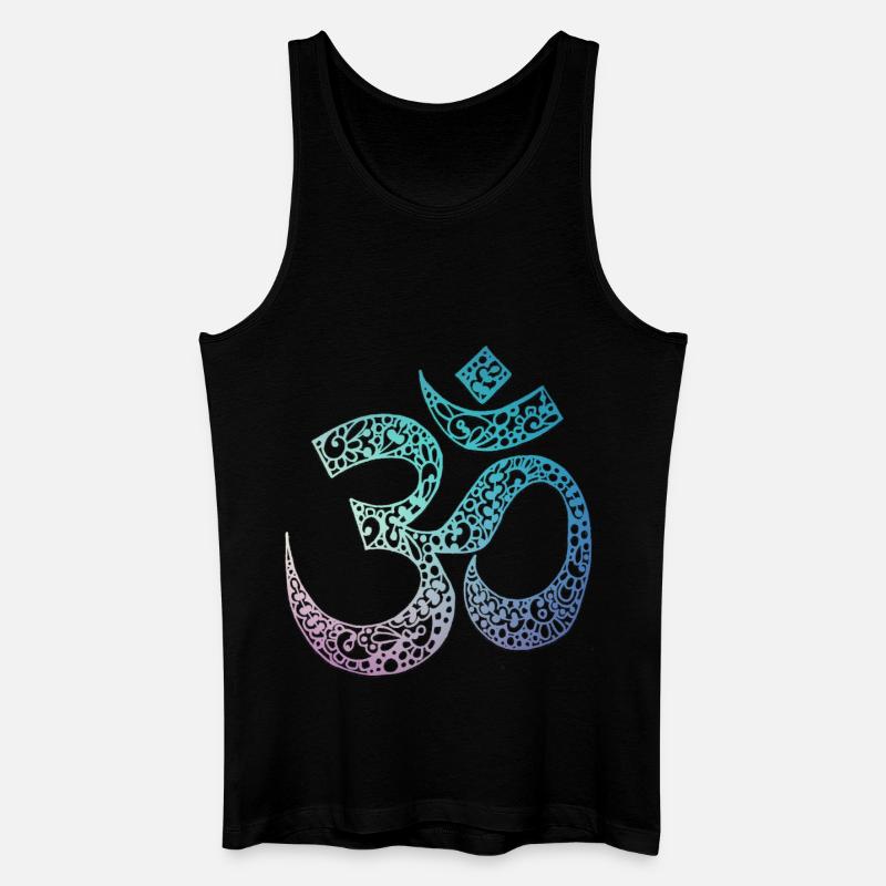 Om - Männer Bio Tank Top - Schwarz