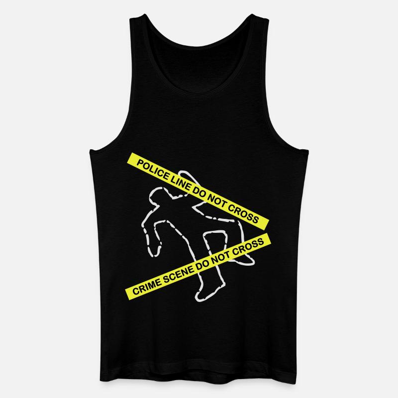 Tatort-Set - Männer Bio Tank Top - Schwarz