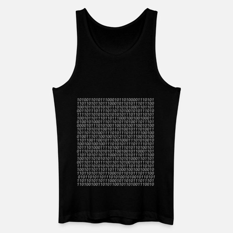 Binär Code Logo - Männer Bio Tank Top - Schwarz