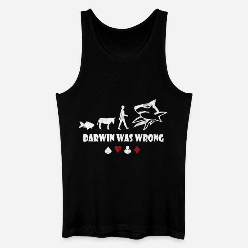 Poker - Männer Bio Tank Top - Schwarz