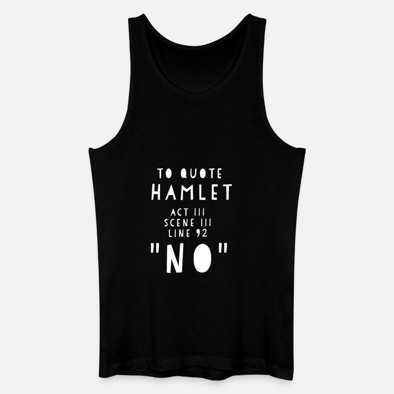Hamlet - Männer Bio Tank Top - Schwarz
