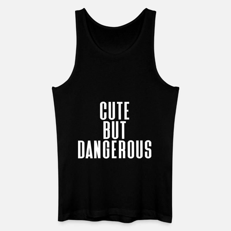 cute  - Männer Bio Tank Top - Schwarz