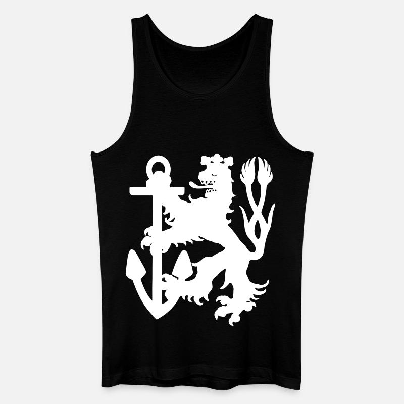Düsseldorf - Düsseldorfer Löwe - Männer Bio Tank Top - Schwarz