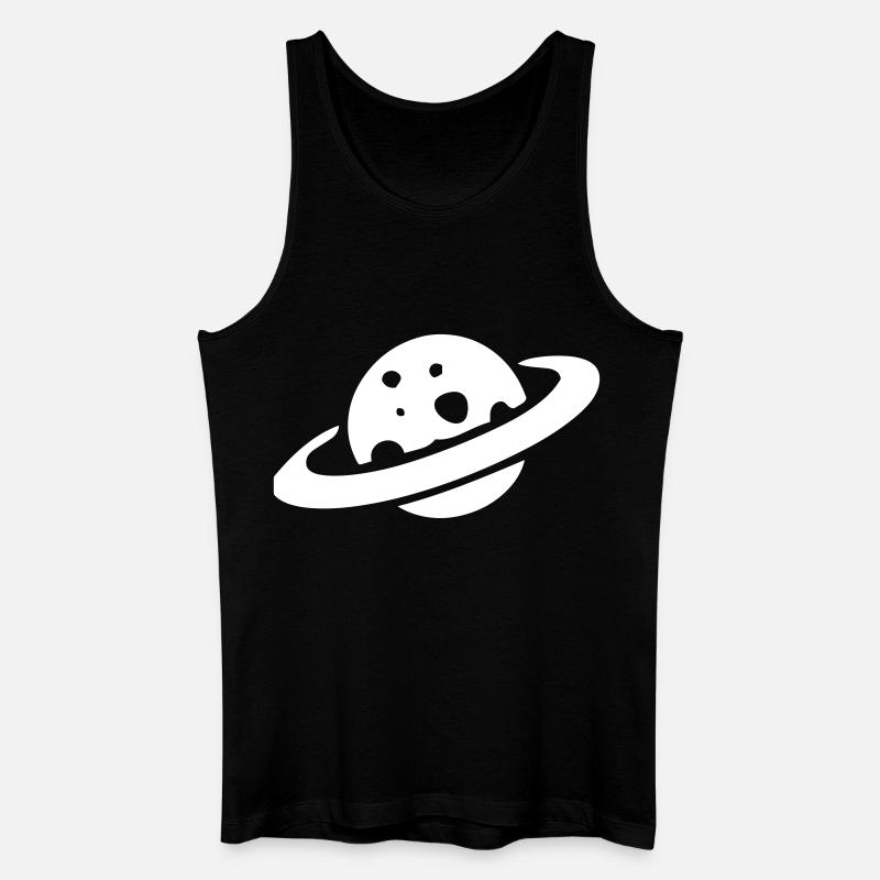Saturn - Männer Bio Tank Top - Schwarz