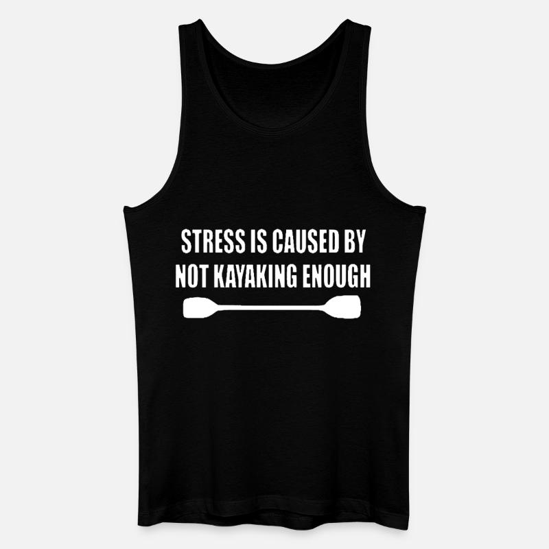 Kayak paddle canoe gift - Men’s Organic Tank Top - black
