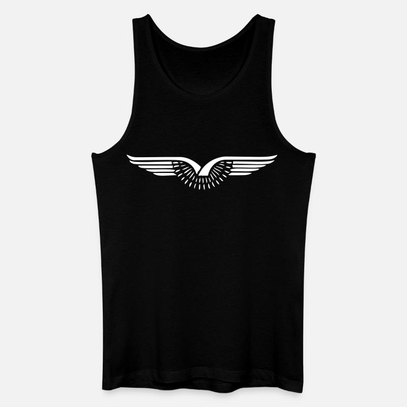 Eagle, ailes - design - Débardeur bio Homme - noir
