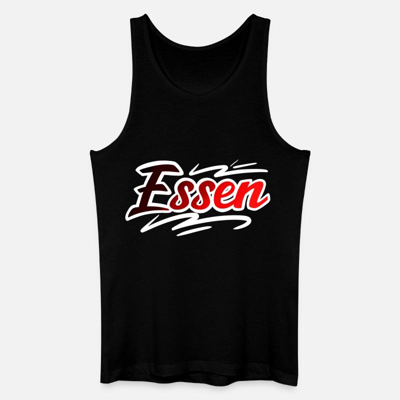 Essen - Männer Bio Tank Top - Schwarz