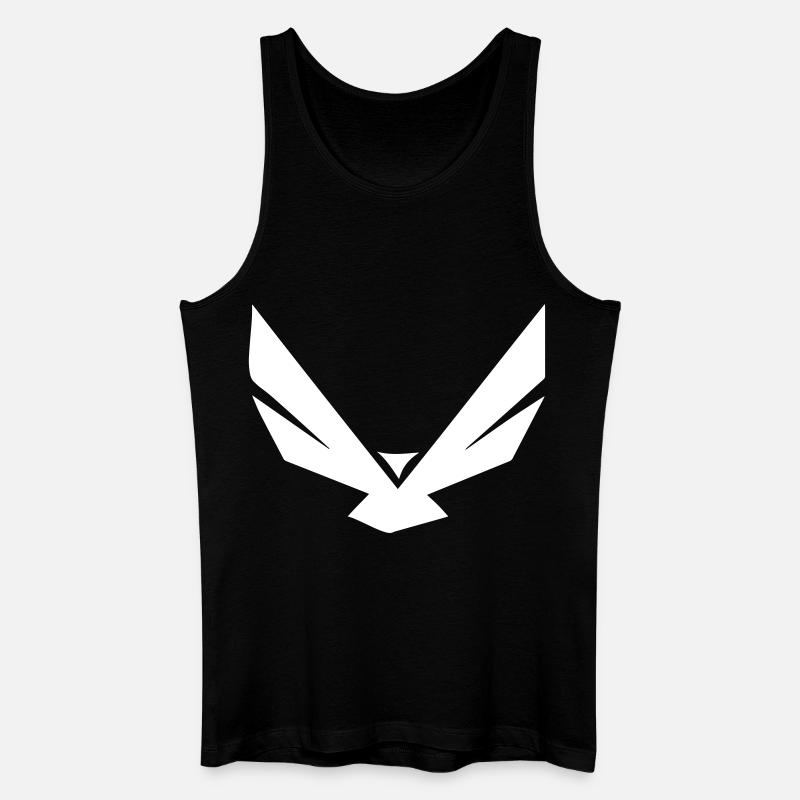 Minimalistischer Adler - Männer Bio Tank Top - Schwarz