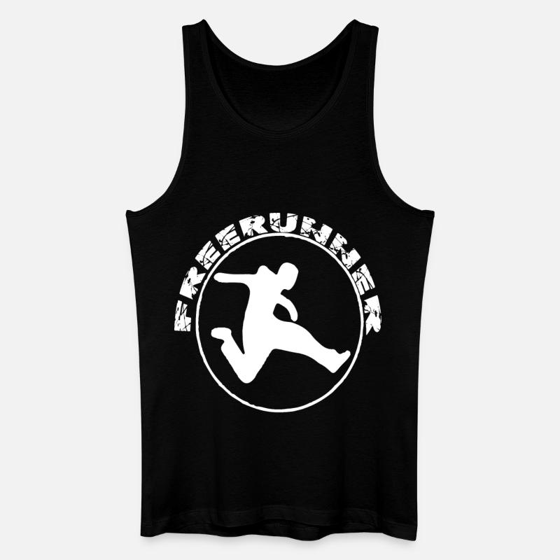 Parkour Free Run Athlet - Männer Bio Tank Top - Schwarz