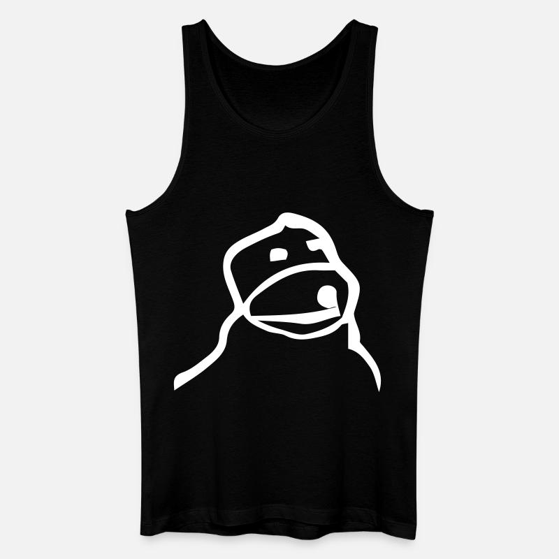 Flat Eric - Männer Bio Tank Top - Schwarz