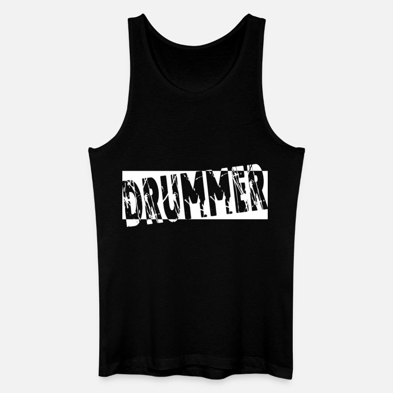 Drums Drummer Gift - Men’s Organic Tank Top - black