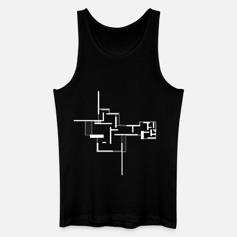 Architektur - Männer Bio Tank Top - Schwarz