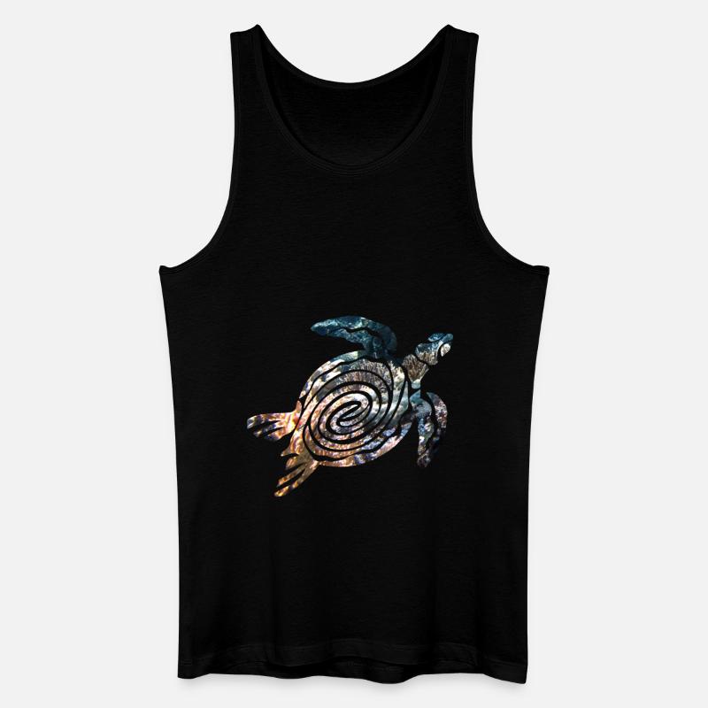 Schildkröte - Männer Bio Tank Top - Schwarz