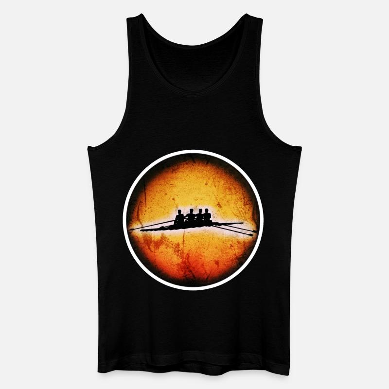 4er Ruderer - Männer Bio Tank Top - Schwarz