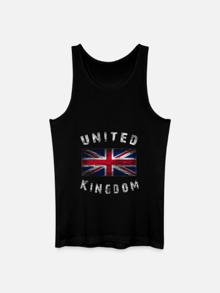 Union Jack - Royaume-Uni - Débardeur bio Homme - noir