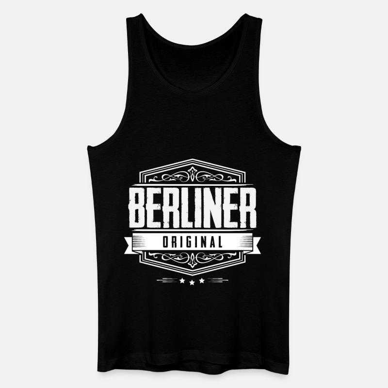 Berliner Original - Berlin - Männer Bio Tank Top - Schwarz
