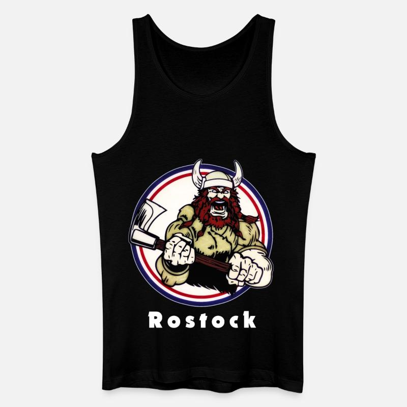 Rostocker Wikinger - Männer Bio Tank Top - Schwarz