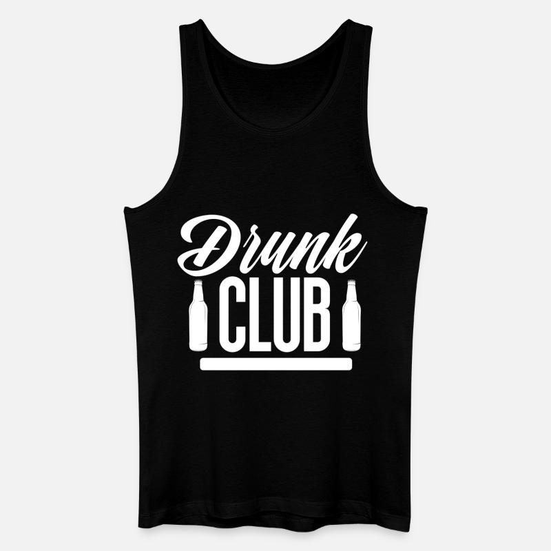 Drunk Club - Männer Bio Tank Top - Schwarz