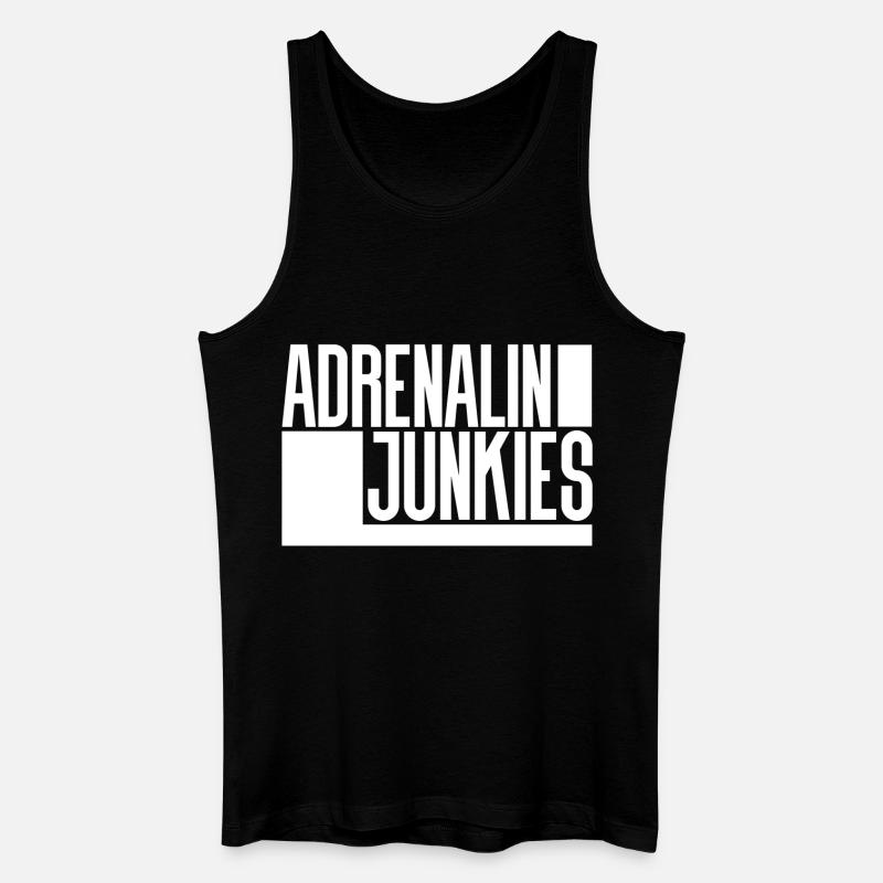 Adrenalin Junkies - Männer Bio Tank Top - Schwarz