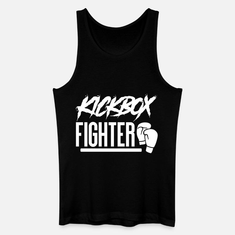 Kickboxen Kickboxing - Männer Bio Tank Top - Schwarz