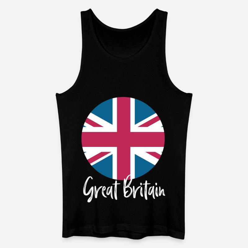 Great Britain - Männer Bio Tank Top - Schwarz